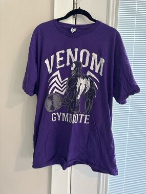 Venom Gymbiote Graphic Purple T-Shirt